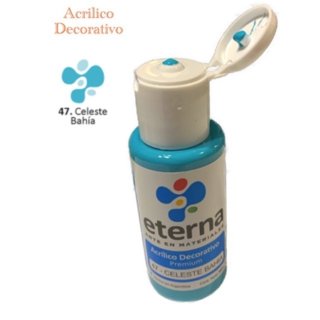 ACRILICO DECORATIVO ETERNA CELESTE BAHIA 50 CC (47)