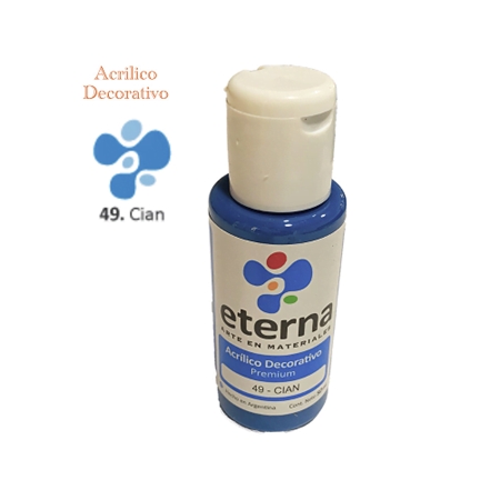[300115-40] ACRILICO DECORATIVO ETERNA CIAN 50 CC (49)