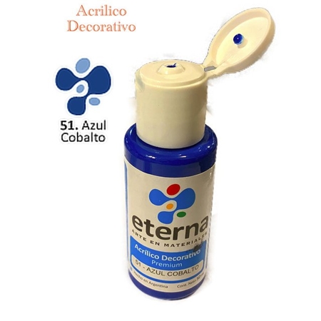 [300115-42] ACRILICO DECORATIVO ETERNA AZUL COBALTO 50 CC (51)