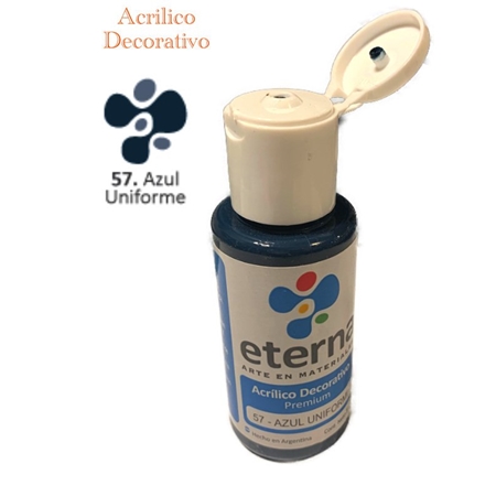 [300115-48] ACRILICO DECORATIVO ETERNA AZUL UNIFORME 50 CC (57)