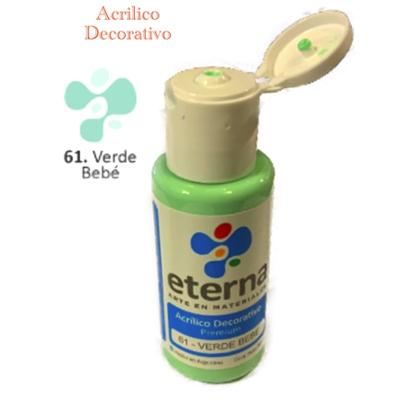 ACRILICO DECORATIVO ETERNA VERDE BEBE 50 CC (61)
