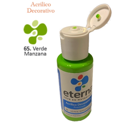 ACRILICO DECORATIVO ETERNA VERDE MANZANA 50 CC (65)