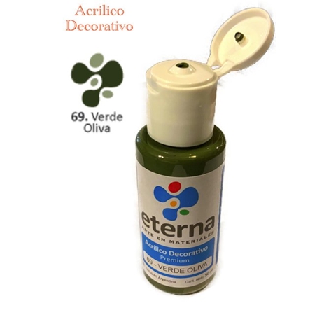 ACRILICO DECORATIVO ETERNA VERDE OLIVA 50 CC (69)