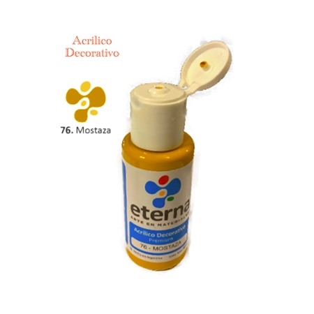 ACRILICO DECORATIVO ETERNA MOSTAZA 50 CC (76)