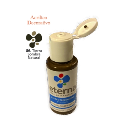 ACRILICO DECORATIVO ETERNA TIERRA SOMBRA NATURAL 50 CC (86)