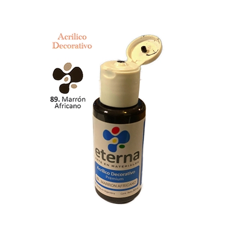 ACRILICO DECORATIVO ETERNA MARRON AFRICANO 50 CC (89)