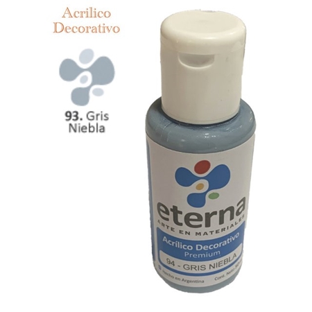 ACRILICO DECORATIVO ETERNA GRIS NIEBLA 50 CC (94)