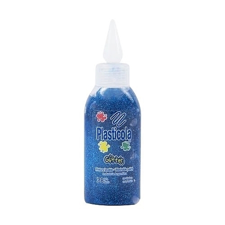 [20209021-1] ADHESIVO COLOR PLASTICOLA GLITTER AZUL 40 GR