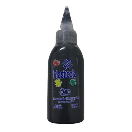 [020209034] ADHESIVO COLOR PLASTICOLA NEGRA 40 GR