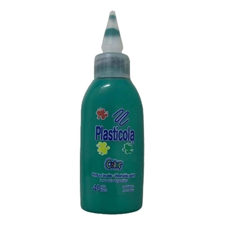 ADHESIVO COLOR PLASTICOLA VERDE 40 GR