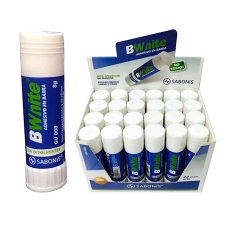 ADHESIVO EN BARRA SABONIS BWHITE 8 GR (GU008)