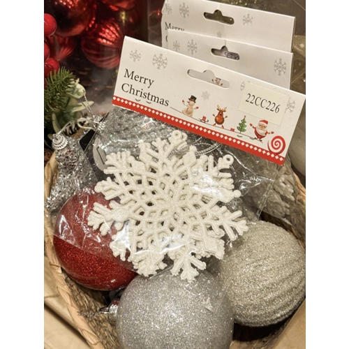[5016648000000] ADORNO NAVIDEÑO COLGANTE COPO DE NIEVE GLITTER 3 UNID.