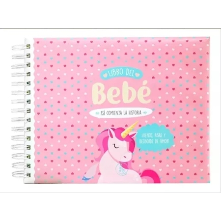 [78533-1] ALBUM PARA FOTOS RY LIBRO DEL BEBE (1051) ACOLCHADO ESPIRAL CAJA