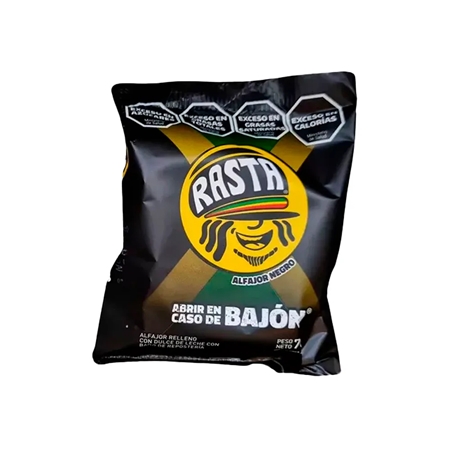 ALFAJOR TRIPLE RASTA NEGRO