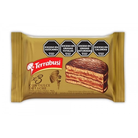 [K103] ALFAJOR TRIPLE TERRABUSI DDL 65 GR