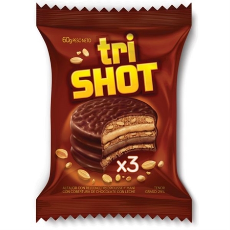 ALFAJOR TRIPLE TRI SHOT 60 GR