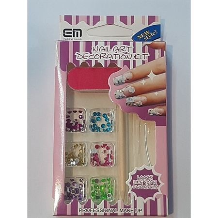 [798-5] APLIQUES PARA UÑAS CON LIMA Y PALITO NARANJO