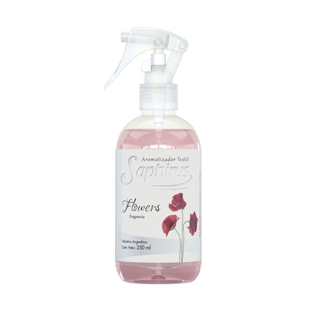 [7798184681490] AROMATIZADOR TEXTIL SAPHIRUS FLOWERS 250 ML
