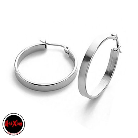 AROS BIJOU ARGOLLA LISA 1 PAR 28 MM