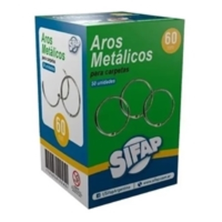 [305252] AROS PARA CARPETA SIFAP METAL 1 UNID. 60 MM