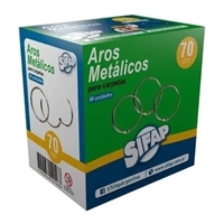 [305253] AROS PARA CARPETA SIFAP METAL 1 UNID. 70 MM