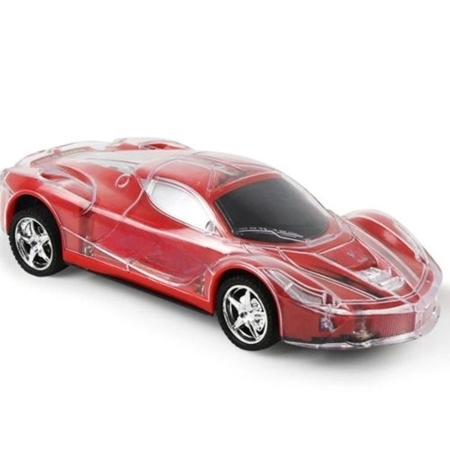 [J72456] AUTO GIRO 360° 21CM CON LUZ Y SONIDO A PILAS (PK4113) CAJA