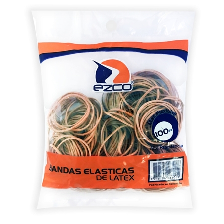 [L75951] BANDAS ELASTICAS EZCO 100 GR BOLSA