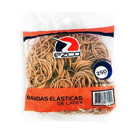 [L75952] BANDAS ELASTICAS EZCO 250 GR BOLSA