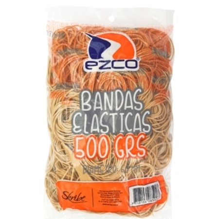 [L22944] BANDAS ELASTICAS EZCO 500 GR BOLSA