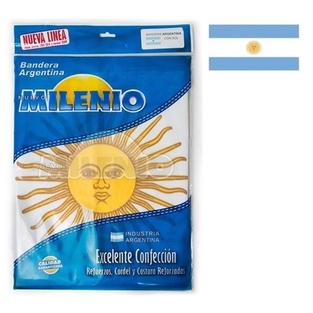 BANDERA MILENIO 75X120 CM CON SOL TELA