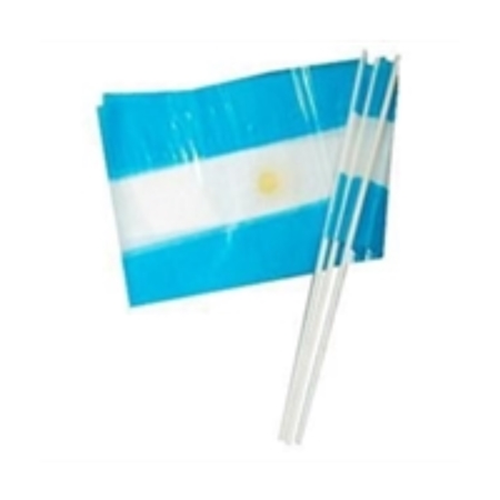 BANDERA JUSTINO 20X30 CM PLASTICA