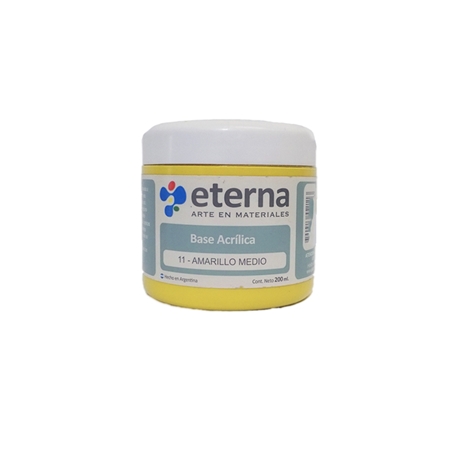 [300103-8] BASE ACRILICA ETERNA AMARILLO MEDIO 200 CC (11)