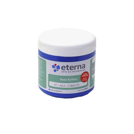 [300103-2] BASE ACRILICA ETERNA AZUL COBALTO 200 CC (51)