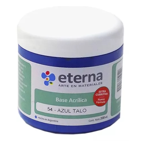 [300103-3] BASE ACRILICA ETERNA AZUL TALO 200 CC (54)
