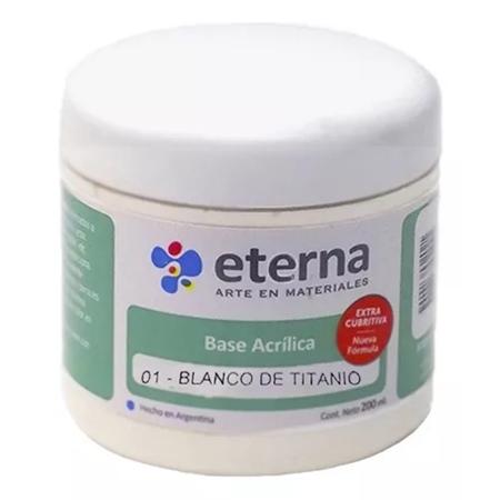 [300103] BASE ACRILICA ETERNA BLANCO DE TITANIO 200 CC (01)