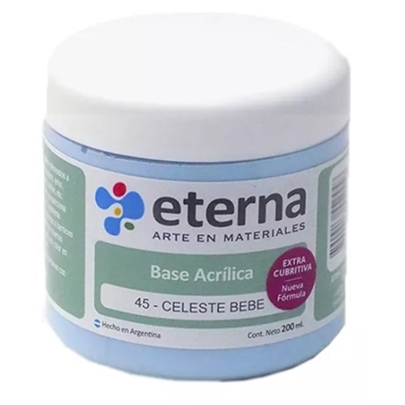 [300103-13] BASE ACRILICA ETERNA CELESTE BEBE 200 CC (45)