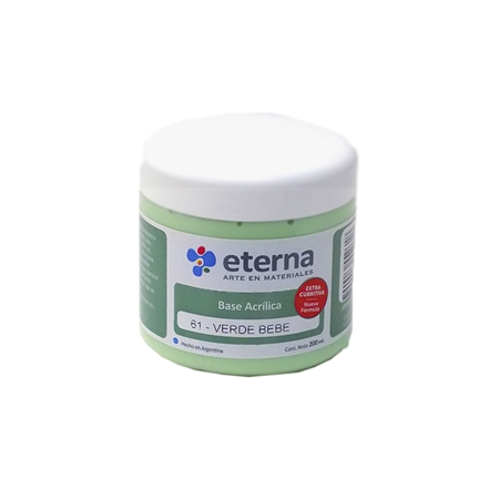 [300103-12] BASE ACRILICA ETERNA VERDE BEBE 200 CC (61)