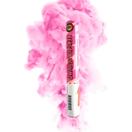 BENGALA DE HUMO FUEGOLANDIA ROSA 100 GR (F2259)