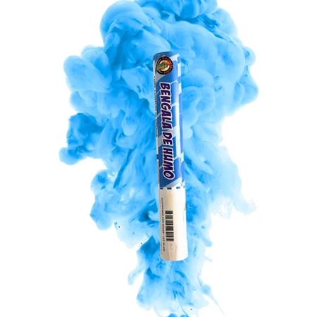 [C0103002.7] BENGALA DE HUMO FUEGOLANDIA CELESTE 100 GR (F2259)