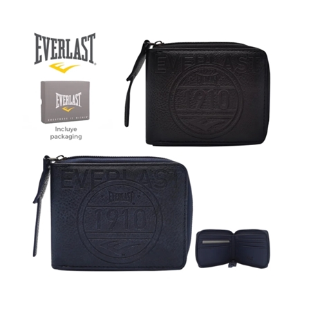 [81042-1] BILLETERA HEAD HOMBRE CON CIERRE ECO CUERO (27220)