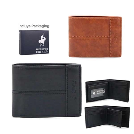 [84464-1] BILLETERA POLO HOMBRE ECO CUERO (15775)