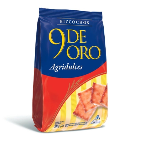 [K0350-001] BIZCOCHOS 9 DE ORO AGRIDULCE 200 GR