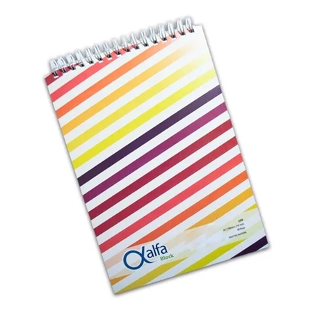 [308439-LIS] BLOCK ALFA A5 80 HOJAS ESPIRAL LISO