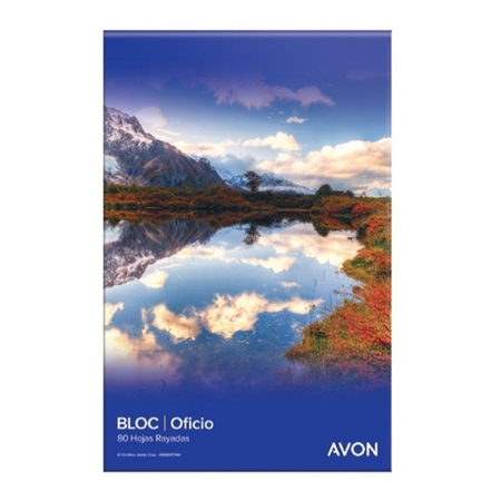 [L13862] BLOCK AVON OFICIO 80 HOJAS (281278) RAYADO
