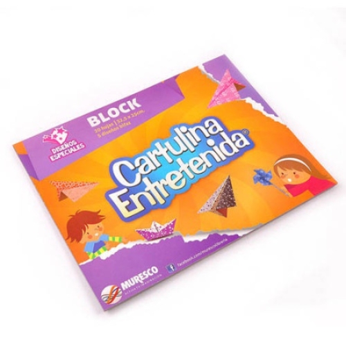 [308406-2] BLOCK MURESCO CARTULINA ENTRETENIDA DISEÑOS ESPECIALES