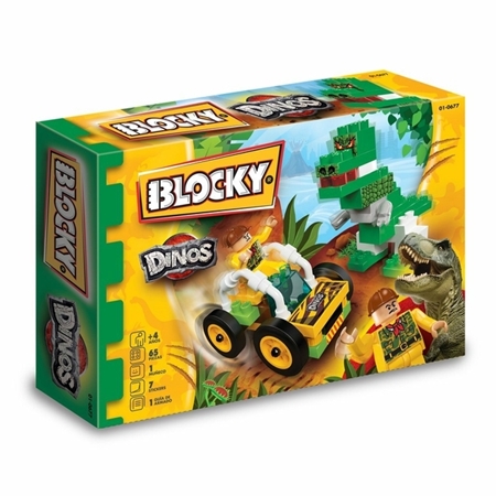 BLOQUES BLOCKY DINOS 65 PIEZAS (01-0677) CAJA
