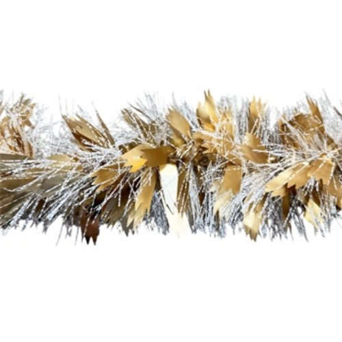 BOA LAMETA NAVIDEÑA NEVADA PELO FINO Y GRUESO METALIZADA (NS159156)