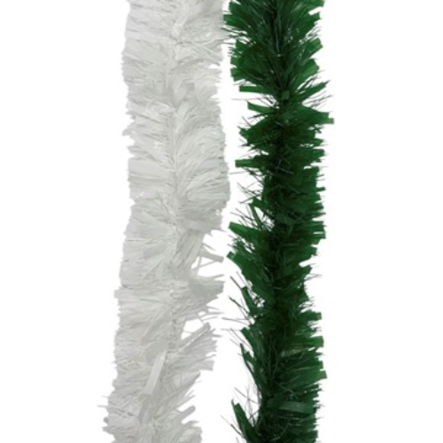 [N74715-3] BOA NAVIDEÑA FABESA PELO FINO Y GRUESO VERDE (39080/38090) 7X200 CM