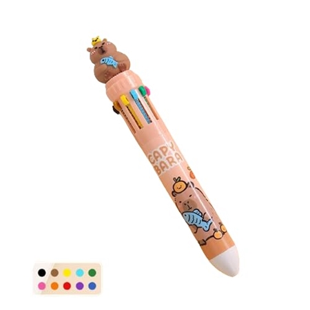 [82929.3] BOLIGRAFO MULTICOLOR CAPYBARA 10 COLORES (SM-10)