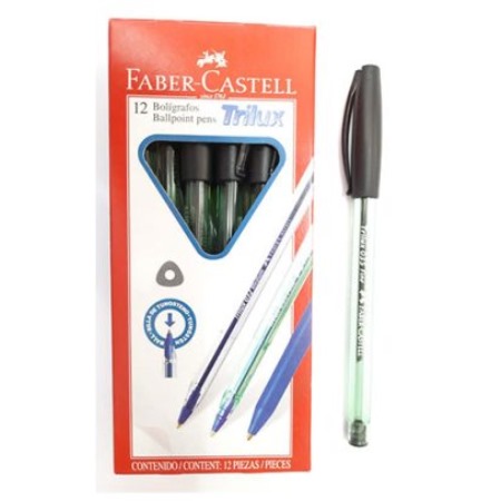 [303065.2] BOLIGRAFO FABER-CASTEL TRILUX FINO NEGRO (035)